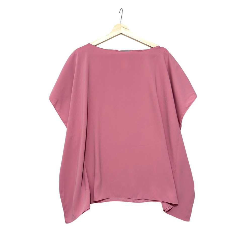 Anna Cate Eva Flutter Sleeve Blouse Pink Top Sz L Resortwear Coastal Preppy Chic